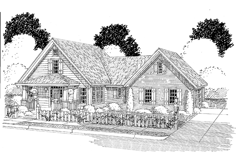 Home Plan - Exterior - Front Elevation 3 for Traditional House Plan #513-2123 - 3 bed, 2.5 bath