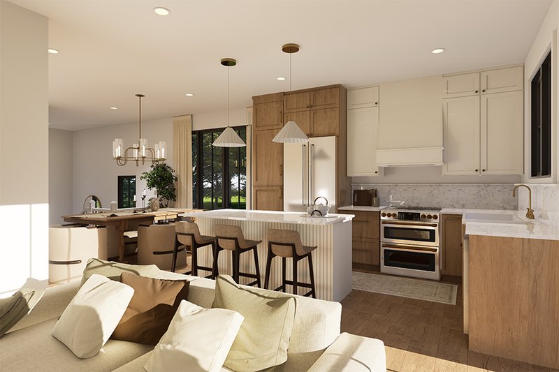 Home Plan - Interior - Kitchen for Craftsman House Plan #23-2862 - 3 bed, 2 bath
