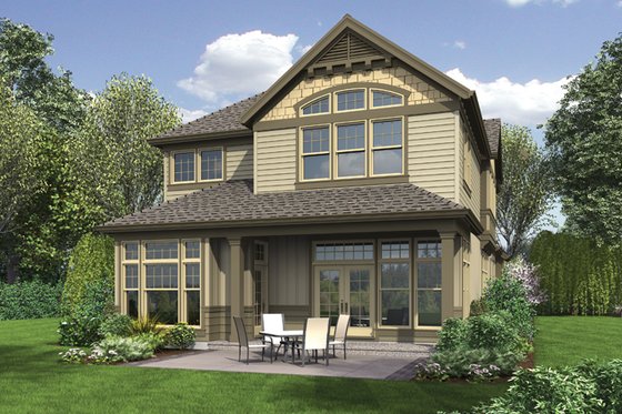 Exterior - Rear Elevation for Traditional House Plan #48-902 - 4 bed, 3 bath