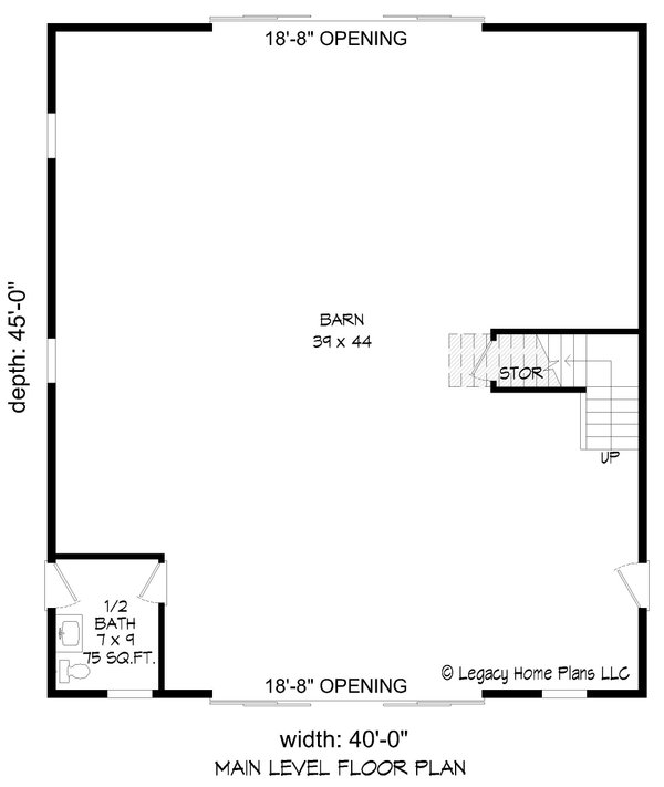 Country Floor Plan - Main Floor Plan #932-782