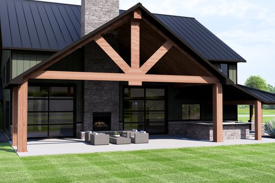 Exterior - Covered Porch for Country House Plan #1064-295 - 5 bed, 3.5 bath