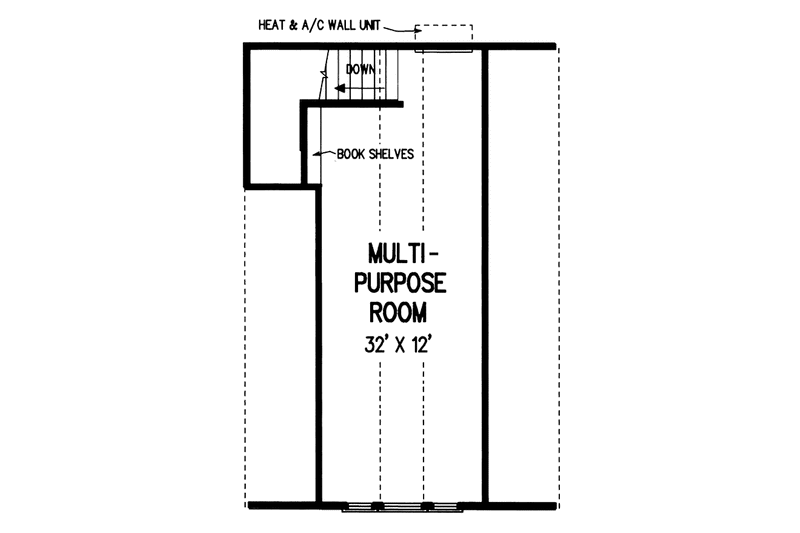 Home Plan - Floor Plan - Upper Floor House Plan #45-448, 0 bath