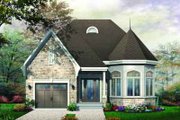 European Style House Plan - 2 Beds 1 Baths 1246 Sq/Ft Plan #23-571 