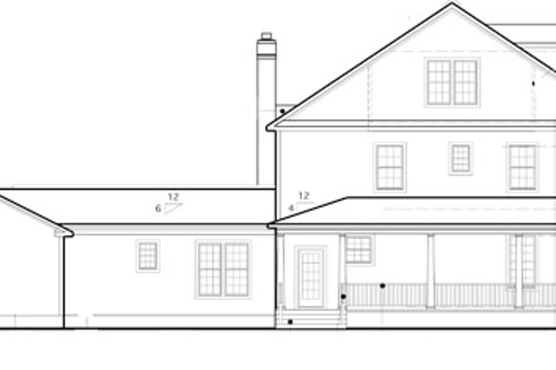 Home Plan - Exterior - Other Elevation 1 for Colonial House Plan #1053-56 - 4 bed, 4.5 bath