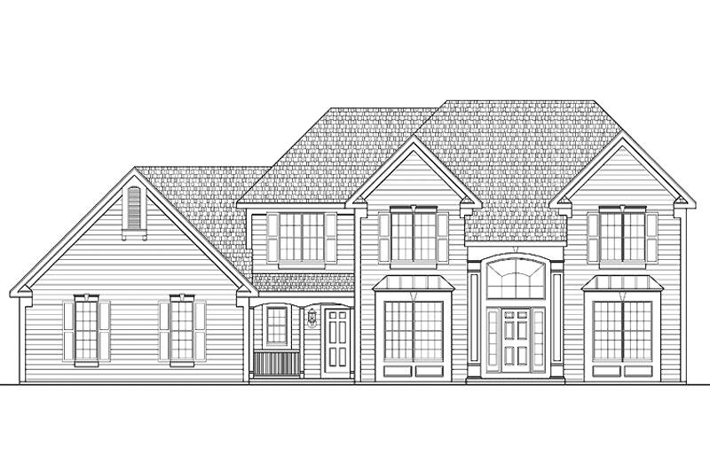 Home Plan - Exterior - Front Elevation 3 for Traditional House Plan #328-323 - 4 bed, 2.5 bath