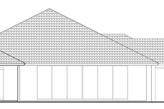 Exterior - Rear Elevation for Mediterranean House Plan #930-457 - 3 bed, 4.5 bath