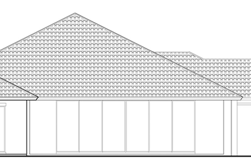Architectural House Design - Exterior - Rear Elevation for Mediterranean House Plan #930-457 - 3 bed, 4.5 bath