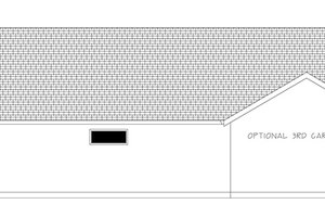 Exterior - Rear Elevation 2 for Ranch House Plan #943-50 - 3 bed, 2 bath
