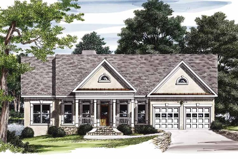 Home Plan - Exterior - Front Elevation 3 for Country House Plan #927-213 - 3 bed, 2 bath
