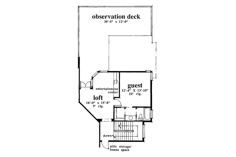 Home Plan - Floor Plan - Upper Floor for Mediterranean House Plan #930-45 - 3 bed, 3.5 bath