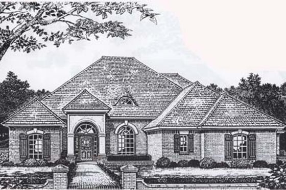 Exterior - Front Elevation for Traditional House Plan #310-848 - 4 bed, 3 bath