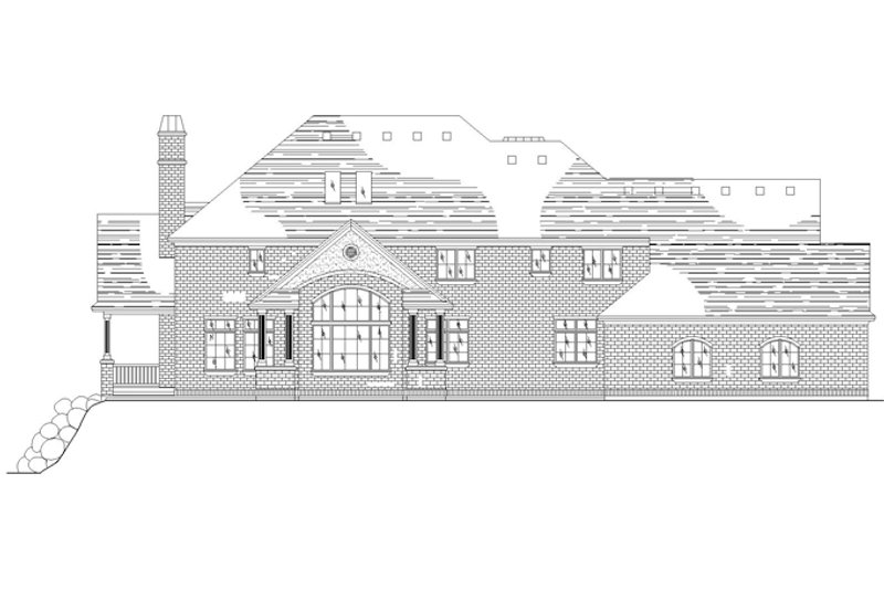 Dream House Plan - Exterior - Rear Elevation for Traditional House Plan #945-136 - 6 bed, 4 bath