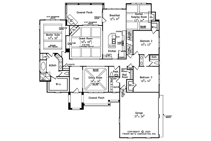Home Plan - Floor Plan - Main Floor for Traditional House Plan #927-497 - 3 bed, 2.5 bath