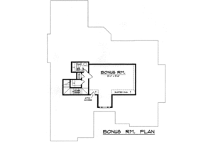 Floor Plan - Other Floor for European House Plan #40-366 - 4 bed, 2 bath