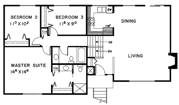 House Plan Design - Contemporary Floor Plan - Main Floor Plan #60-875