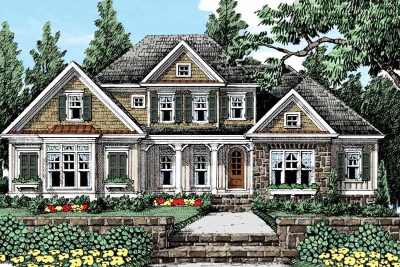 Dream House Plan - Country Exterior - Front Elevation Plan #927-429