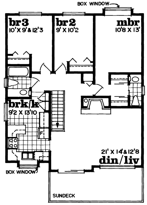 Home Plan - Craftsman Floor Plan - Upper Floor Plan #47-694
