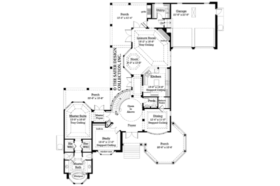 Floor Plan - Main Floor for Victorian House Plan #930-238 - 4 bed, 3.5 bath