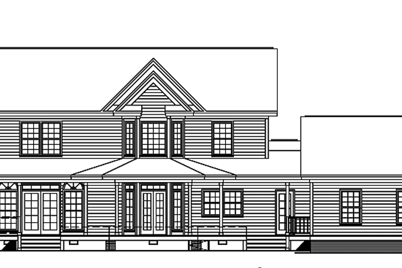 Dream House Plan - Exterior - Rear Elevation for Country House Plan #929-482 - 4 bed, 2.5 bath