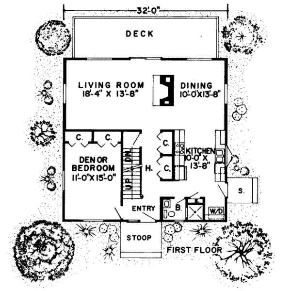 Modern Floor Plan - Main Floor Plan #312-482