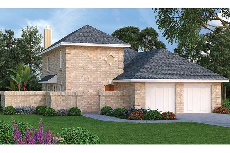 Architectural House Design - Traditional Exterior - Front Elevation Plan #45-565