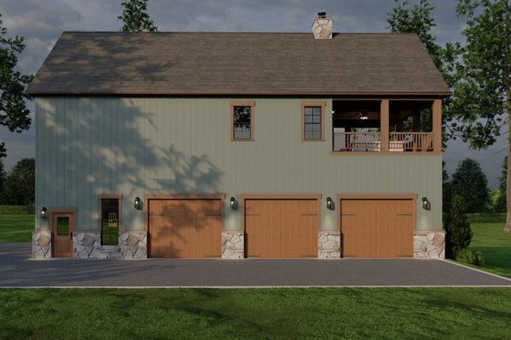Exterior - Other Elevation for Craftsman House Plan #17-3429 - 4 bed, 5.5 bath