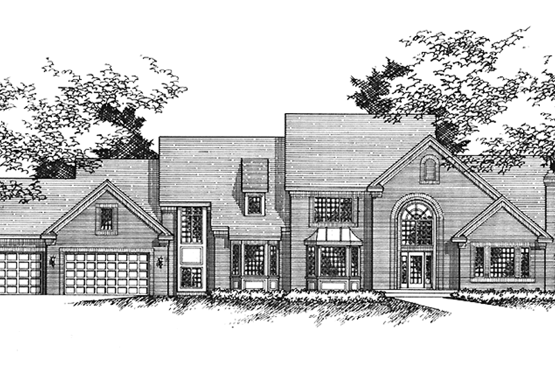 Home Plan - Exterior - Front Elevation 3 for Traditional House Plan #51-795 - 4 bed, 4 bath