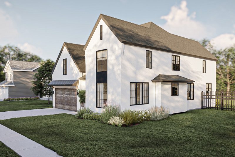 House Blueprint - Exterior - Other Elevation for Modern House Plan #455-658 - 4 bed, 3.5 bath