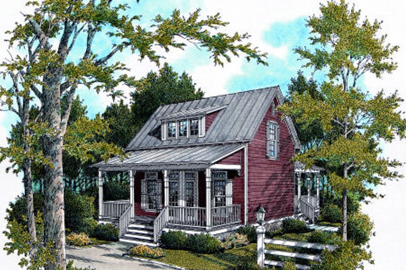 House Plan Design - Cottage Exterior - Front Elevation Plan #45-317