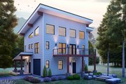 Contemporary Style House Plan - 3 Beds 3.5 Baths 2147 Sq/Ft Plan #932-1223 