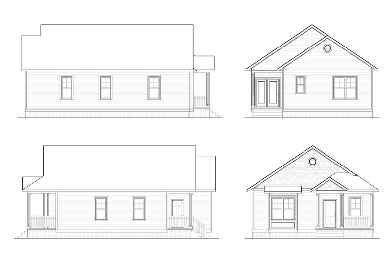 Home Plan - Exterior - Other Elevation for Craftsman House Plan #936-16 - 3 bed, 2 bath
