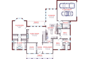 Southern Style House Plan - 3 Beds 2.5 Baths 2773 Sq/Ft Plan #63-104 