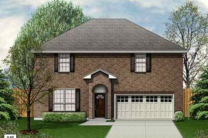 House Blueprint - Traditional Exterior - Front Elevation Plan #84-129