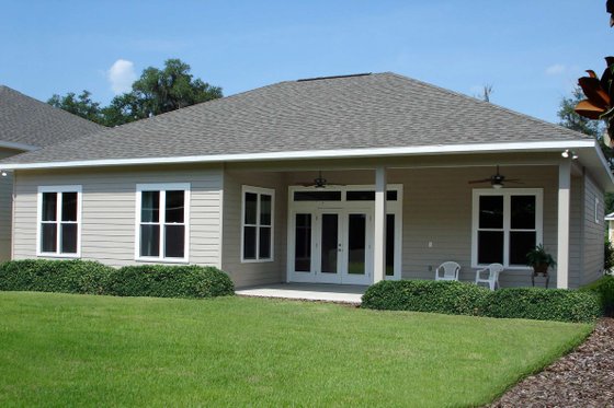 Exterior - Rear Elevation for Farmhouse House Plan #938-142 - 4 bed, 2 bath