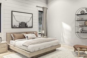 Interior - Master Bedroom for Barndominium House Plan #455-639 - 3 bed, 2 bath