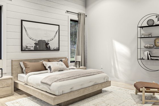 Interior - Master Bedroom for Barndominium House Plan #455-639 - 3 bed, 2 bath