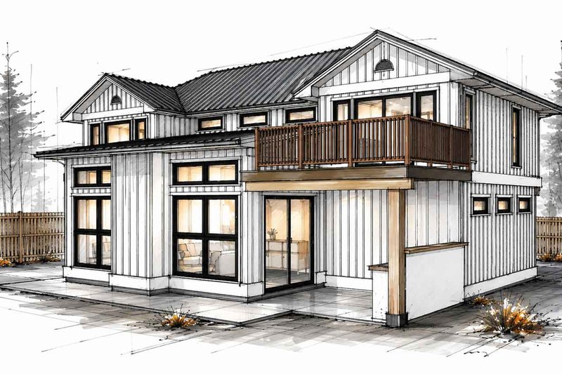 Home Plan - Exterior - Other Elevation 2 for Country House Plan #1101-71 - 3 bed, 2.5 bath