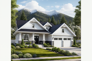 Craftsman Exterior - Front Elevation Plan #515-48