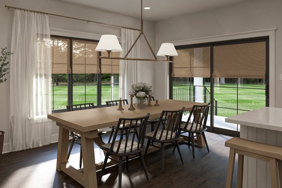 Interior - Dining Room for Farmhouse House Plan #455-679 - 5 bed, 2.5 bath