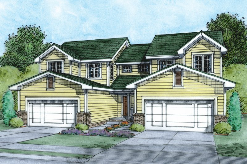 Dream House Plan - Traditional Exterior - Front Elevation Plan #20-2064