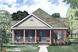 Exterior - Other Elevation for Traditional House Plan #17-2419 - 2 bed, 2 bath