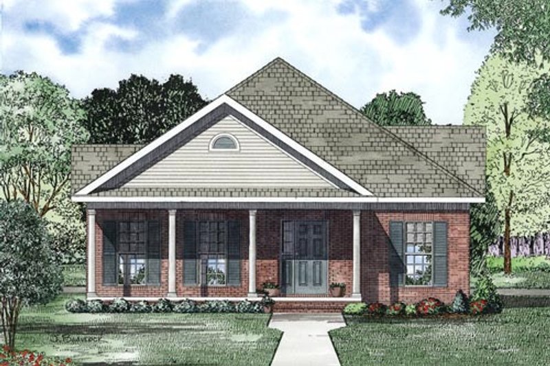 Dream House Plan - Exterior - Other Elevation for Traditional House Plan #17-2419 - 2 bed, 2 bath