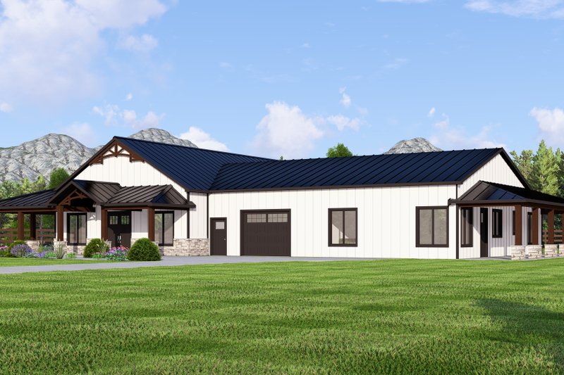 House Design - Exterior - Other Elevation 1 for Barndominium House Plan #1064-309 - 4 bed, 4 bath