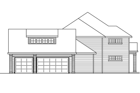 Exterior - Other Elevation House Plan #124-702 - 3 bed, 2.5 bath