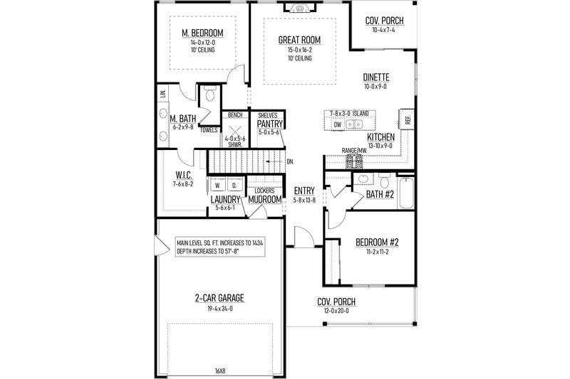 Home Plan - Floor Plan - Other Floor for Farmhouse House Plan #1093-5 - 2 bed, 2 bath