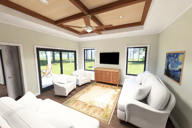Home Plan - Interior - Family Room for Modern House Plan #513-2501 - 2 bed, 2 bath