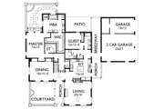 European Style House Plan - 3 Beds 3.5 Baths 2928 Sq/Ft Plan #15-236 