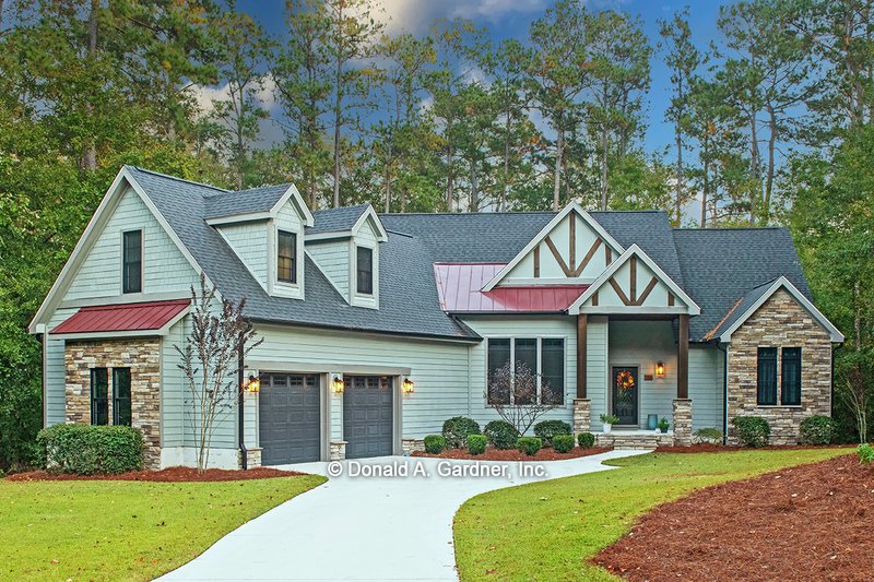 Home Plan - European Exterior - Front Elevation Plan #929-966