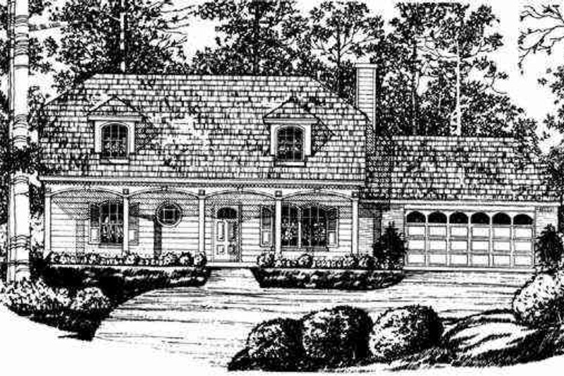 Dream House Plan - Exterior - Other Elevation 1 for Traditional House Plan #40-202 - 3 bed, 2 bath