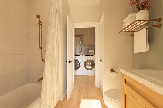 Interior - Bathroom 1 for Farmhouse House Plan #126-239 - 2 bed, 2 bath